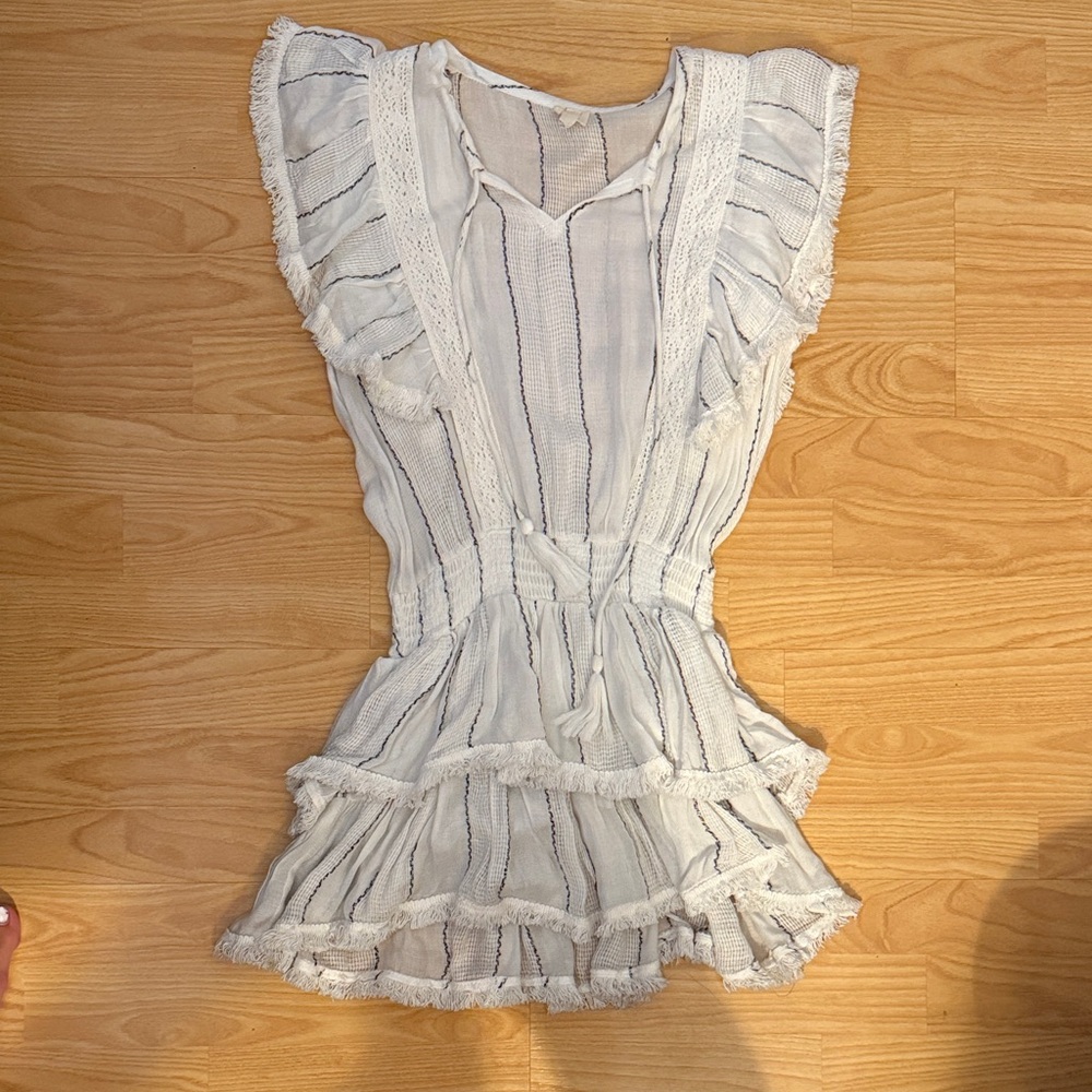 Surf Gypsy White Ruffle Dress